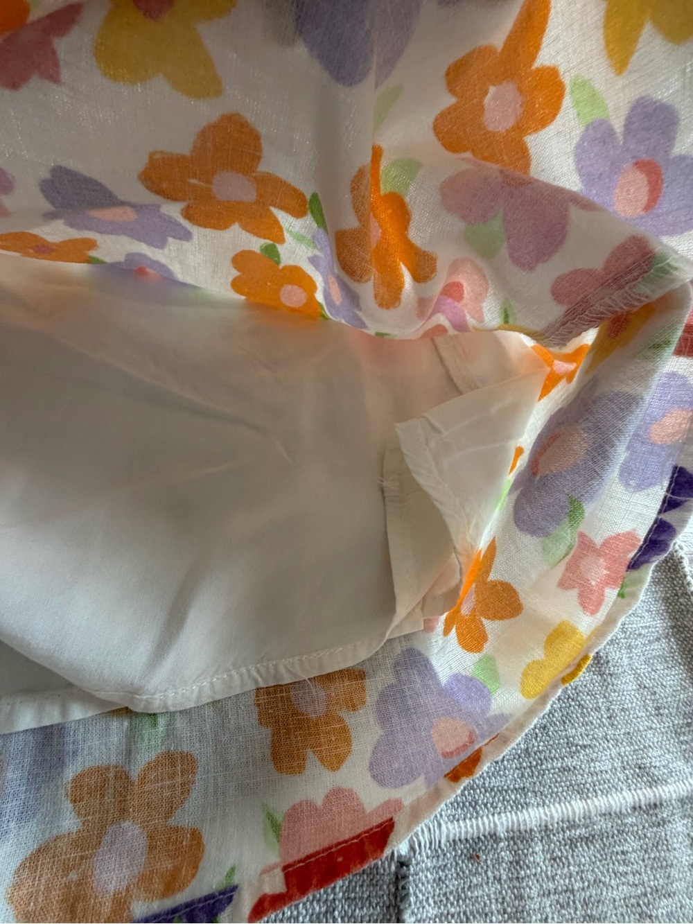 Peppermayo Spring Days Linen Mini Skirt- Blooming - Picture 9 of 15